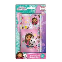 Przybory szkolne Koci Domek Gabi 5 elementów. Wydawca: Diakakis. SmakLiter.pl Opakowanie Przybory szkolne Koci Domek Gabi 5 elementów