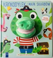 Przyjaciele do poduszki. Krokodylek i mapa skarbów. Autor:   Praca zbiorowa. SmakLiter.pl Okładka książki Przyjaciele do poduszki. Krokodylek i mapa skarbów