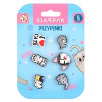Opakowanie Przypinki Kotki 6szt