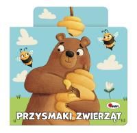 Okładka książki Przysmaki zwierząt. Książeczka z ruchomymi elementami. Wysuwanki