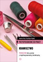 Przysposobienie do pracy. Krawiectwo. Podręcznik. Autor: Joanna Hryń, Krystyna Rapiej. SmakLiter.pl Okładka książki Przysposobienie do pracy. Krawiectwo. Podręcznik