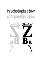 Okładka książki Psychologia słów