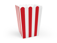Opakowanie Pudełka na popcorn 7x7x12,5cm 6szt