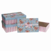 Opakowanie Pudełka ozdobne na prezenty PUK-25144-PR  3 sztuki