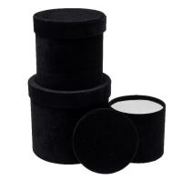 Opakowanie Pudełko Flower Box 3szt czarny ROZETTE