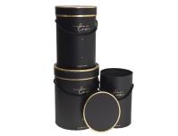 Pudełko Flower Box 3szt czarny ROZETTE. Wydawca: ROZETTE. SmakLiter.pl Opakowanie Pudełko Flower Box 3szt czarny ROZETTE