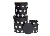 Pudełko Flower Box 3szt czarny ROZETTE. Wydawca: ROZETTE. SmakLiter.pl Opakowanie Pudełko Flower Box 3szt czarny ROZETTE