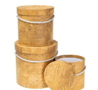 Pudełko Flower Box 3szt drewno żółte ROZETTE. Wydawca: ROZETTE. SmakLiter.pl Opakowanie Pudełko Flower Box 3szt drewno żółte ROZETTE