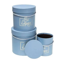 Pudełko Flower Box 3szt niebieski ROZETTE. Wydawca: ROZETTE. SmakLiter.pl Opakowanie Pudełko Flower Box 3szt niebieski ROZETTE