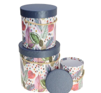 Pudełko Flower Box 3szt niebieski ROZETTE. Wydawca: ROZETTE. SmakLiter.pl Opakowanie Pudełko Flower Box 3szt niebieski ROZETTE