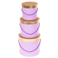 Pudełko Flower Box 3szt purpurowy ROZETTE. Wydawca: ROZETTE. SmakLiter.pl Opakowanie Pudełko Flower Box 3szt purpurowy ROZETTE