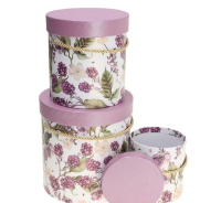 Pudełko Flower Box 3szt purpurowy ROZETTE. Wydawca: ROZETTE. SmakLiter.pl Opakowanie Pudełko Flower Box 3szt purpurowy ROZETTE