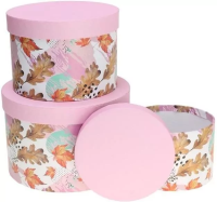 Pudełko Flower Box 3szt różowy ROZETTE. Wydawca: ROZETTE. SmakLiter.pl Opakowanie Pudełko Flower Box 3szt różowy ROZETTE