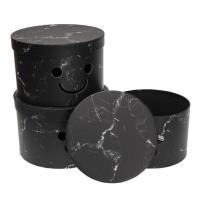 Pudełko Flower Box 3szt Smile czarny ROZETTE. Wydawca: ROZETTE. SmakLiter.pl Opakowanie Pudełko Flower Box 3szt Smile czarny ROZETTE