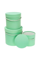 Pudełko Flower Box 3szt turkus ROZETTE. Wydawca: ROZETTE. SmakLiter.pl Opakowanie Pudełko Flower Box 3szt turkus ROZETTE