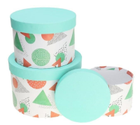 Pudełko Flower Box 3szt zielony ROZETTE. Wydawca: ROZETTE. SmakLiter.pl Opakowanie Pudełko Flower Box 3szt zielony ROZETTE