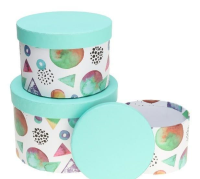 Pudełko Flower Box 3szt zielony ROZETTE. Wydawca: ROZETTE. SmakLiter.pl Opakowanie Pudełko Flower Box 3szt zielony ROZETTE