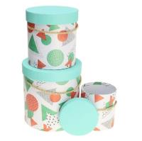 Pudełko Flower Box 3szt zielony ROZETTE. Wydawca: ROZETTE. SmakLiter.pl Opakowanie Pudełko Flower Box 3szt zielony ROZETTE