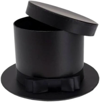 Pudełko Flower Box kapelusz czarny ROZETTE. Wydawca: ROZETTE. SmakLiter.pl Opakowanie Pudełko Flower Box kapelusz czarny ROZETTE