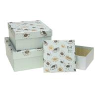 Pudełko kwadrat 3szt zielony ROZETTE. Wydawca: ROZETTE. SmakLiter.pl Opakowanie Pudełko kwadrat 3szt zielony ROZETTE