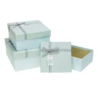 Pudełko kwadrat z kokardą 3szt ROZETTE. Wydawca: ROZETTE. SmakLiter.pl Opakowanie Pudełko kwadrat z kokardą 3szt ROZETTE