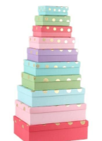 Pudełko prezentowe 10szt kropka mix ROZETTE. Wydawca: ROZETTE. SmakLiter.pl Opakowanie Pudełko prezentowe 10szt kropka mix ROZETTE