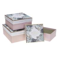 Opakowanie Pudełko prezentowe 3szt Kwiaty