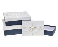 Pudełko prostokątne z kokardą 3szt ROZETTE. Wydawca: ROZETTE. SmakLiter.pl Opakowanie Pudełko prostokątne z kokardą 3szt ROZETTE