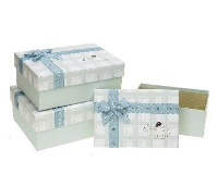 Pudełko prostokątne z kokardą 3szt ROZETTE. Wydawca: ROZETTE. SmakLiter.pl Opakowanie Pudełko prostokątne z kokardą 3szt ROZETTE