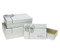 Pudełko prostokątne z kokardą 3szt ROZETTE. Wydawca: ROZETTE. SmakLiter.pl Opakowanie Pudełko prostokątne z kokardą 3szt ROZETTE