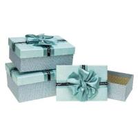 Opakowanie Pudełko prostokątne z kokardą 3szt ROZETTE
