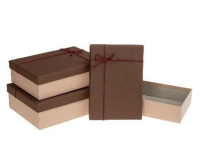 Pudełko prostokątne z kokardą 3szt ROZETTE. Wydawca: ROZETTE. SmakLiter.pl Opakowanie Pudełko prostokątne z kokardą 3szt ROZETTE