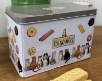 Puszka na ciastka 4 koty. Wydawca: Alex Clark. SmakLiter.pl Opakowanie Puszka na ciastka 4 koty