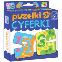 Puzzelki Cyferki. Wydawca: Kangur. SmakLiter.pl Opakowanie Puzzelki Cyferki
