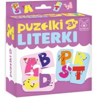 Puzzelki Literki. Wydawca: Kangur. SmakLiter.pl Opakowanie Puzzelki Literki