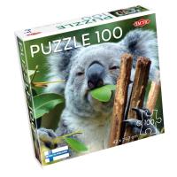 Opakowanie Puzzle 100 el. Koala delektuje się eukaliptusem