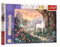 Opakowanie Puzzle 100 Glitter Tęczowy blask jednorożca