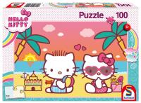 Puzzle 100 Hello Kitty Zabawa na plaży G3. Wydawca: Schmidt. SmakLiter.pl Opakowanie Puzzle 100 Hello Kitty Zabawa na plaży G3