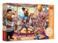 Opakowanie Puzzle 100 Kapibary na wakacjach TREFL