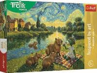 Opakowanie Puzzle 100 Karmiąc kapibary