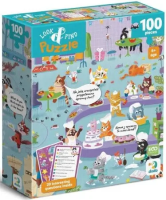 Opakowanie Puzzle 100 Look&Find Kocie kafejka