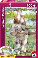 Opakowanie Puzzle 100 PQ Wesołe wydry 114370