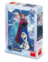 Puzzle 100 świecące w ciemności Kraina Lodu Frozen. Wydawca: Dino Toys. SmakLiter.pl Opakowanie Puzzle 100 świecące w ciemności Kraina Lodu Frozen