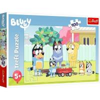 Opakowanie Puzzle 100 Wesoły świat Bluey TREFL