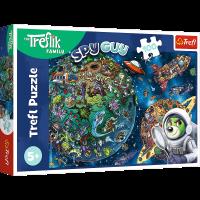 Opakowanie Puzzle 100 Wspaniała Rodzina Treflików TREFL