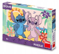 Puzzle 100 XL Stitch na plaży. Wydawca: Dino Toys. SmakLiter.pl Opakowanie Puzzle 100 XL Stitch na plaży