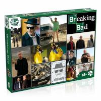 Puzzle 1000 Breaking Bad kolaż. Wydawca: Winning Moves. SmakLiter.pl Opakowanie Puzzle 1000 Breaking Bad kolaż