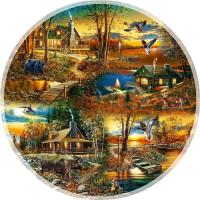 Puzzle 1000 Domki w lesie. Wydawca: Graf-ika. SmakLiter.pl Opakowanie Puzzle 1000 Domki w lesie