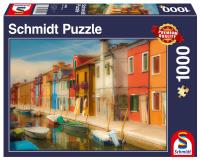 Puzzle 1000 Kolorowe domy na wyspie Burano. Wydawca: Schmidt. SmakLiter.pl Opakowanie Puzzle 1000 Kolorowe domy na wyspie Burano