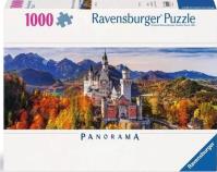 Puzzle 1000 panoramiczne Zamek Neuschwanstein. Wydawca: Ravensburger. SmakLiter.pl Opakowanie Puzzle 1000 panoramiczne Zamek Neuschwanstein